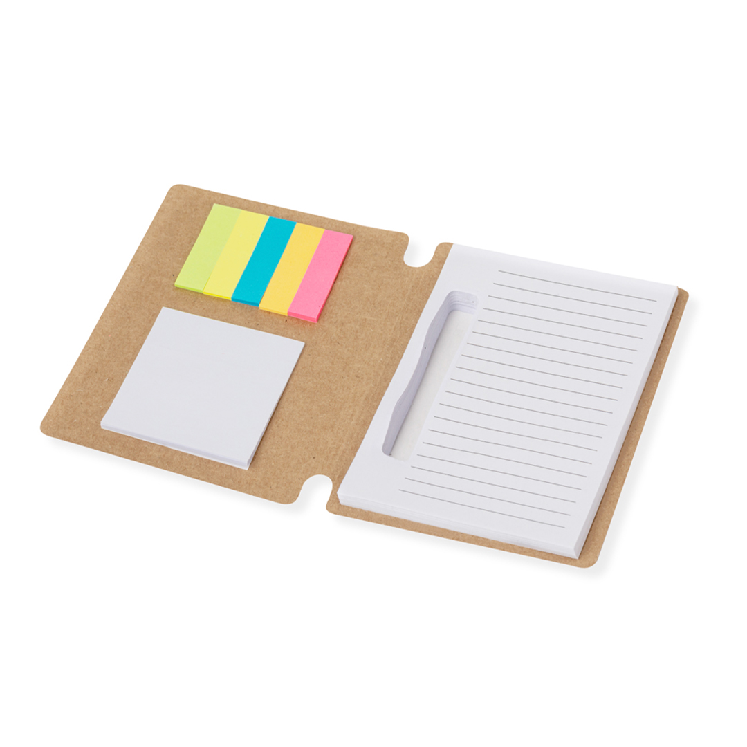Bloc de notas personalizado Wombax de cartón reciclado con bolígrafo - Oficina - Regalo Promocional Personalizado - imagen 4