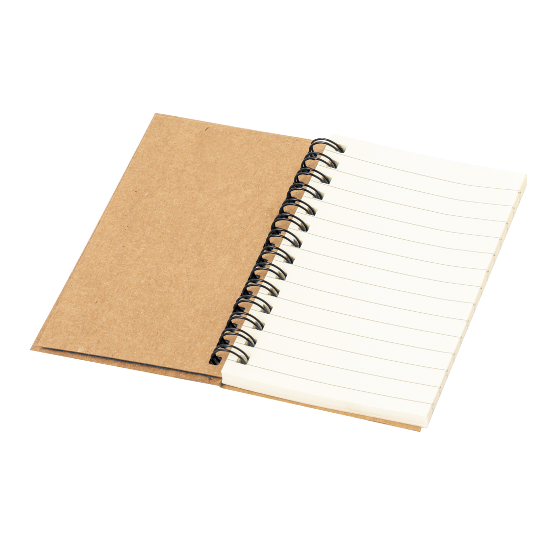 Bloc de notas personalizado Estein con anillas en cartón reciclado con notas adhesivas - Oficina - Regalo Promocional Personalizado - vista alternativa