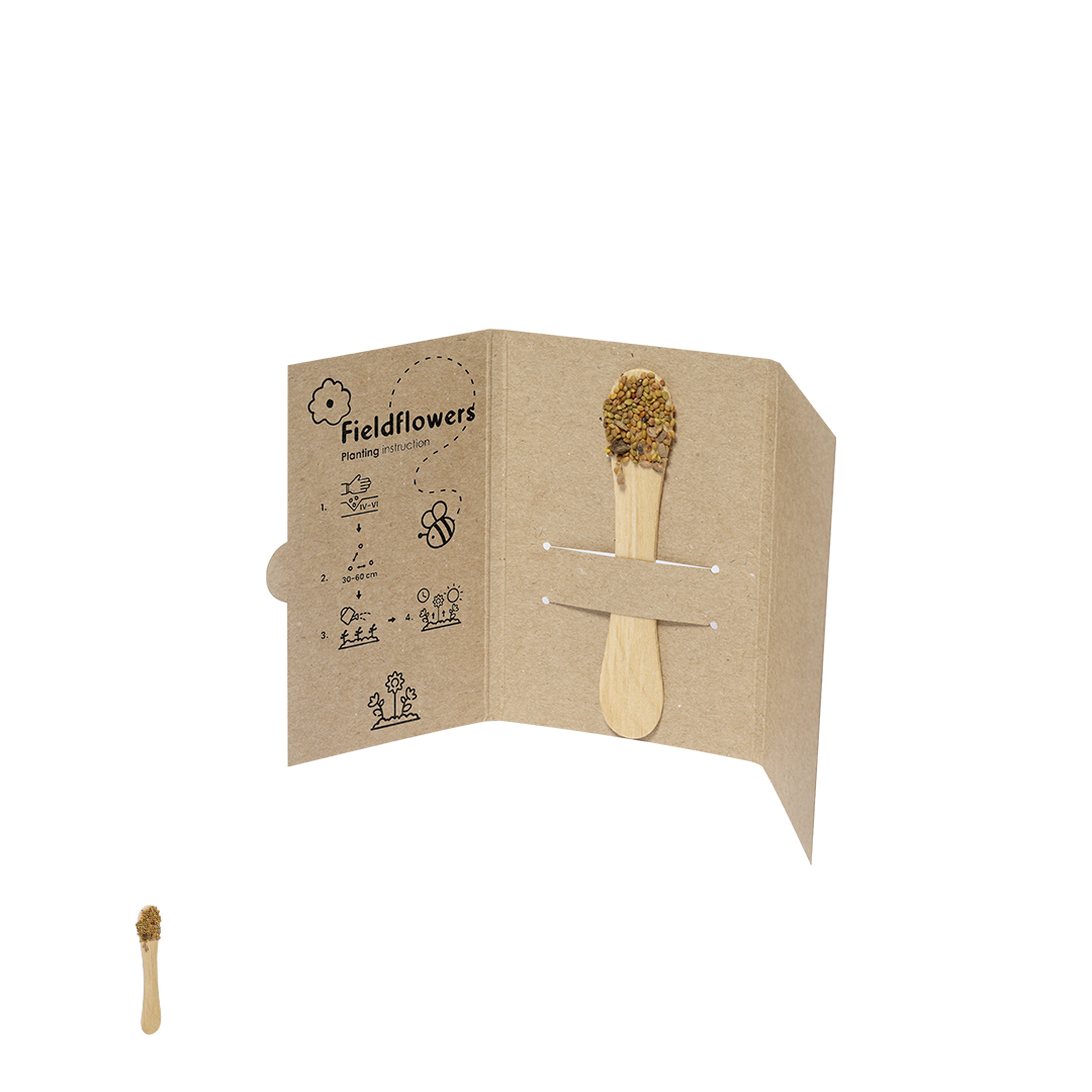 Stick personalizado Semillas Hati con semillas de flores - Jardín - Regalo Promocional Personalizado