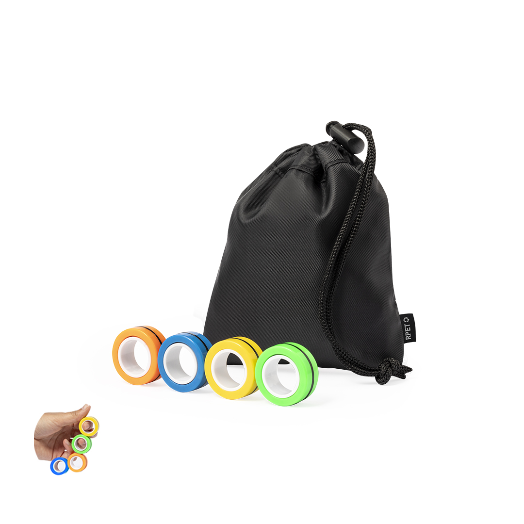 Antiestrés Eline anillos magnéticos spinner RPET - Hogar - Regalo Promocional Personalizado