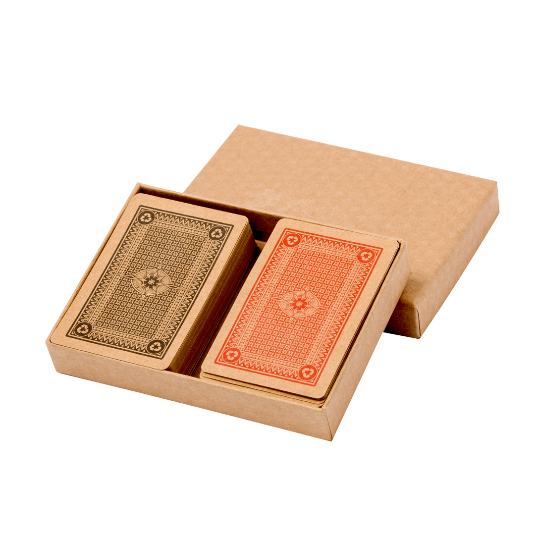 Set baraja de cartas personalizado Kardain española y francesa de cartón reciclado - Niños y Juegos - Regalo Promocional Personalizado - vista alternativa