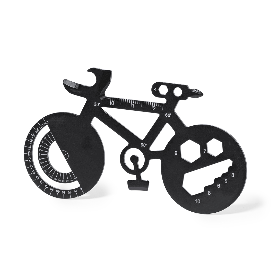 Multiherramienta personalizada Balint de acero inox forma bicicleta