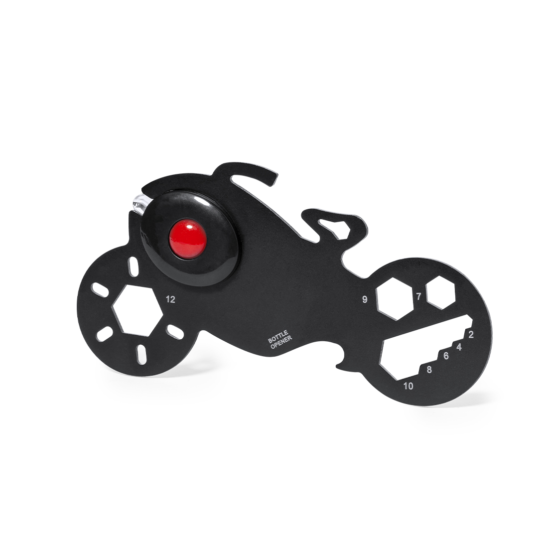 Multiherramienta personalizada Flanery de acero inox forma motocicleta - Multiherramientas - Regalo Promocional Personalizado