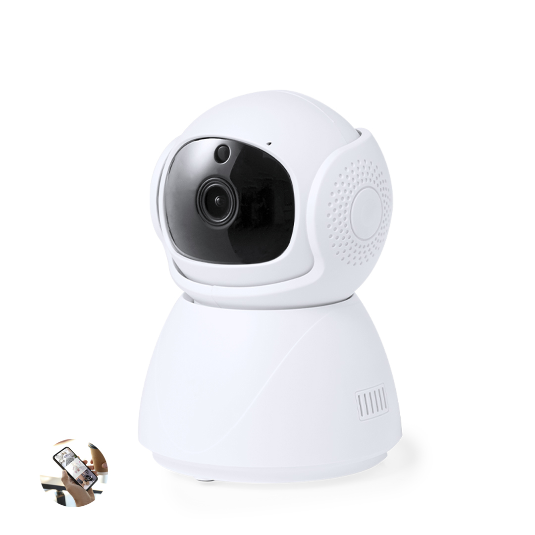 Cámara inteligente personalizada Deors HD 360° con visión nocturna - Tecnología - Regalo Promocional Personalizado
