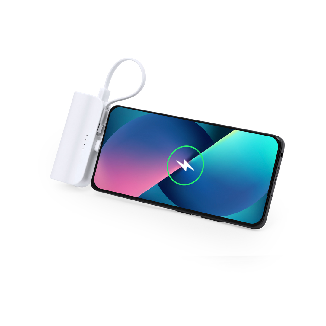 Power Bank personalizada Laford cilíndrico con soporte de ABS de 5000mAh - Tecnología - Regalo Promocional Personalizado - imagen 3