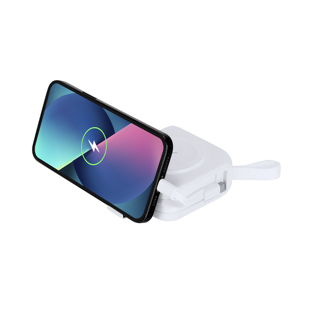 Adaptador Viaje Multifunción Joks inalámbrico con powerbank 10.000 mAh - Viaje - Regalo Promocional Personalizado - imagen 4