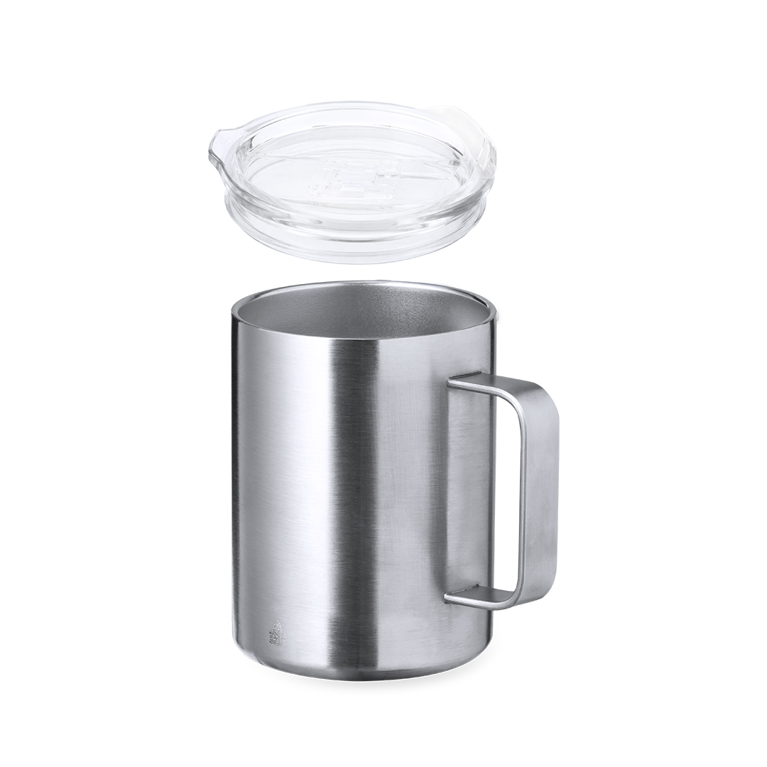 Taza térmica personalizada Dovery de acero inox reciclado de 370ml - Tazas y vasos personalizados - Regalo Promocional Personalizado - imagen 6