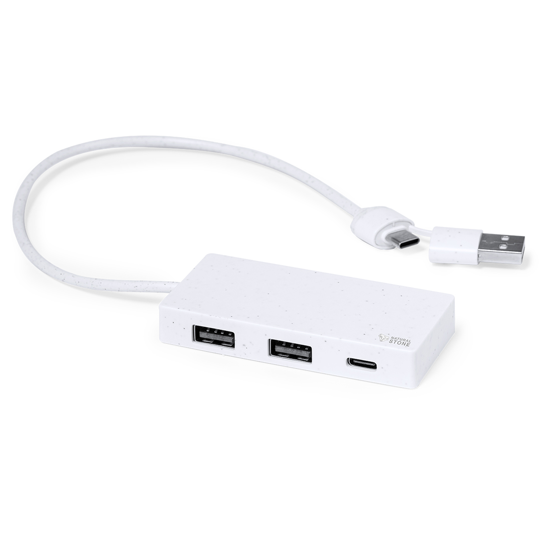 Puerto USB personalizado Nagent de piedra natural y ABS - Tecnología - Regalo Promocional Personalizado - imagen 3