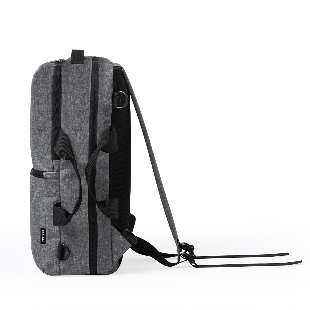 Mochila portadocumentos personalizada Makarzur de RPET 600D con 3 modalidades - Mochilas personalizadas - Regalo Promocional Personalizado - imagen 6
