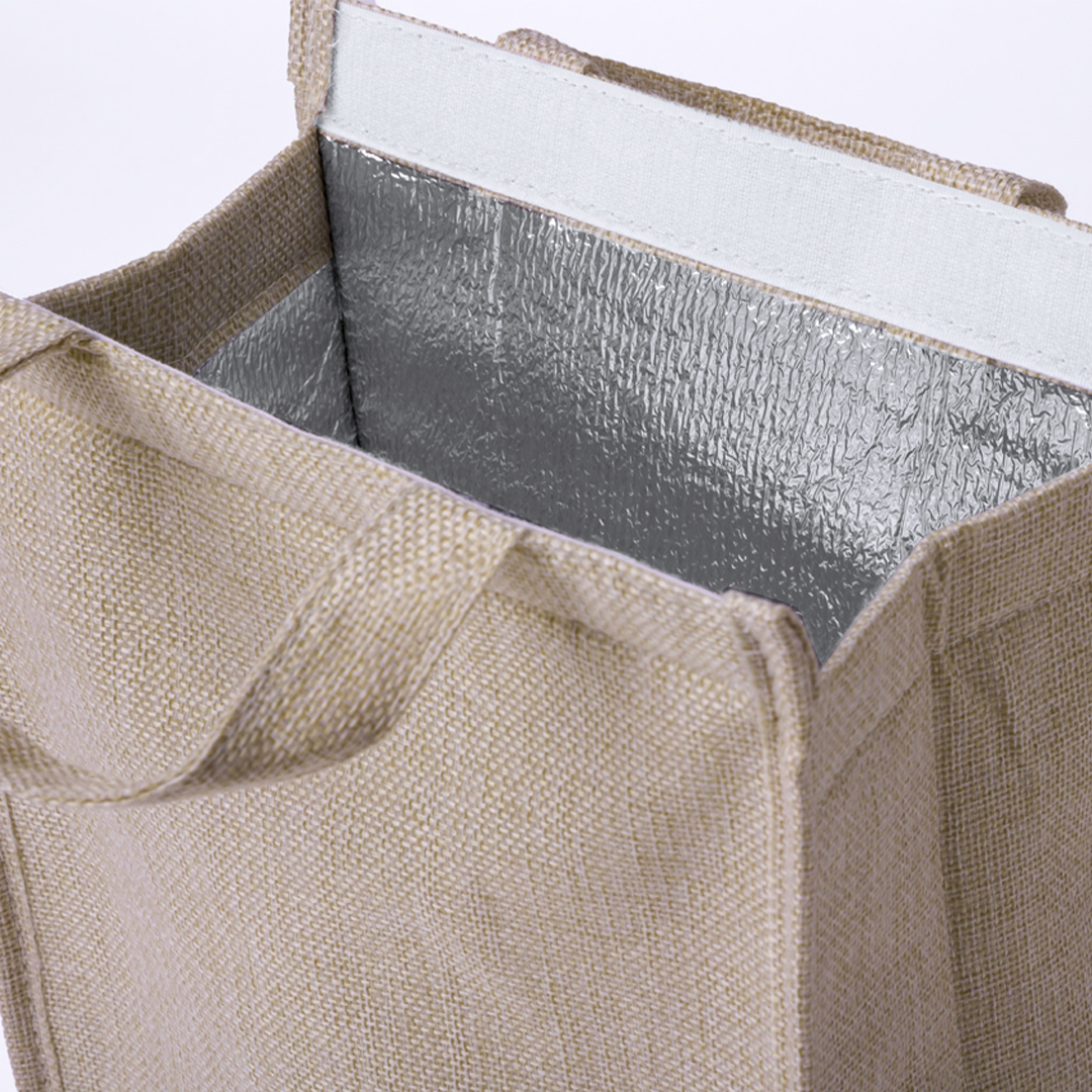Bolsa personalizada Nevera Saimons de poliéster natural - Verano - Regalo Promocional Personalizado - vista alternativa