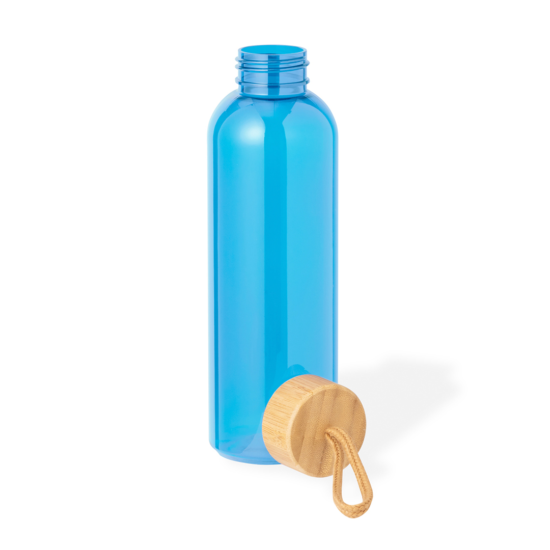 Bidón personalizado Tournax de 650ml en RPET con tapón de bambú y cordón trenzado - Tazas y botellas - Regalo Promocional Personalizado - vista alternativa