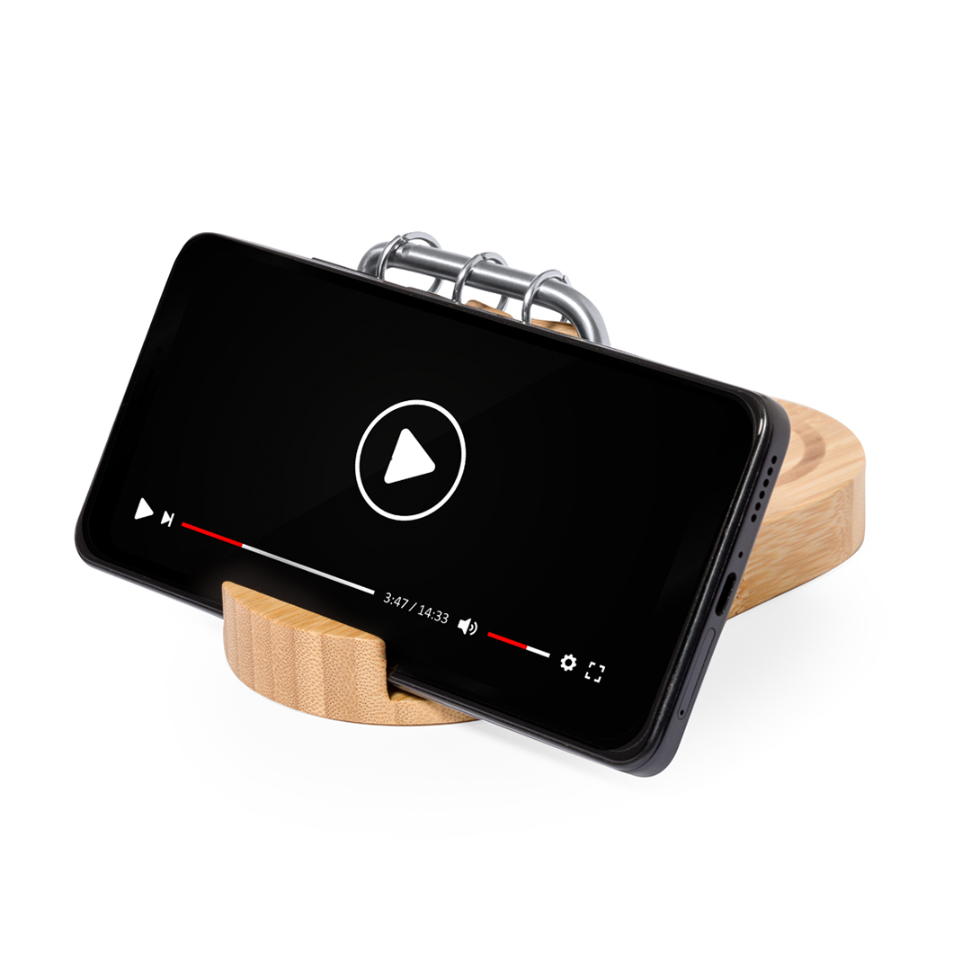 Cargador personalizado Sainford multifunción inalámbrico 15W de bambú con calendario - Tecnología - Regalo Promocional Personalizado - imagen 3