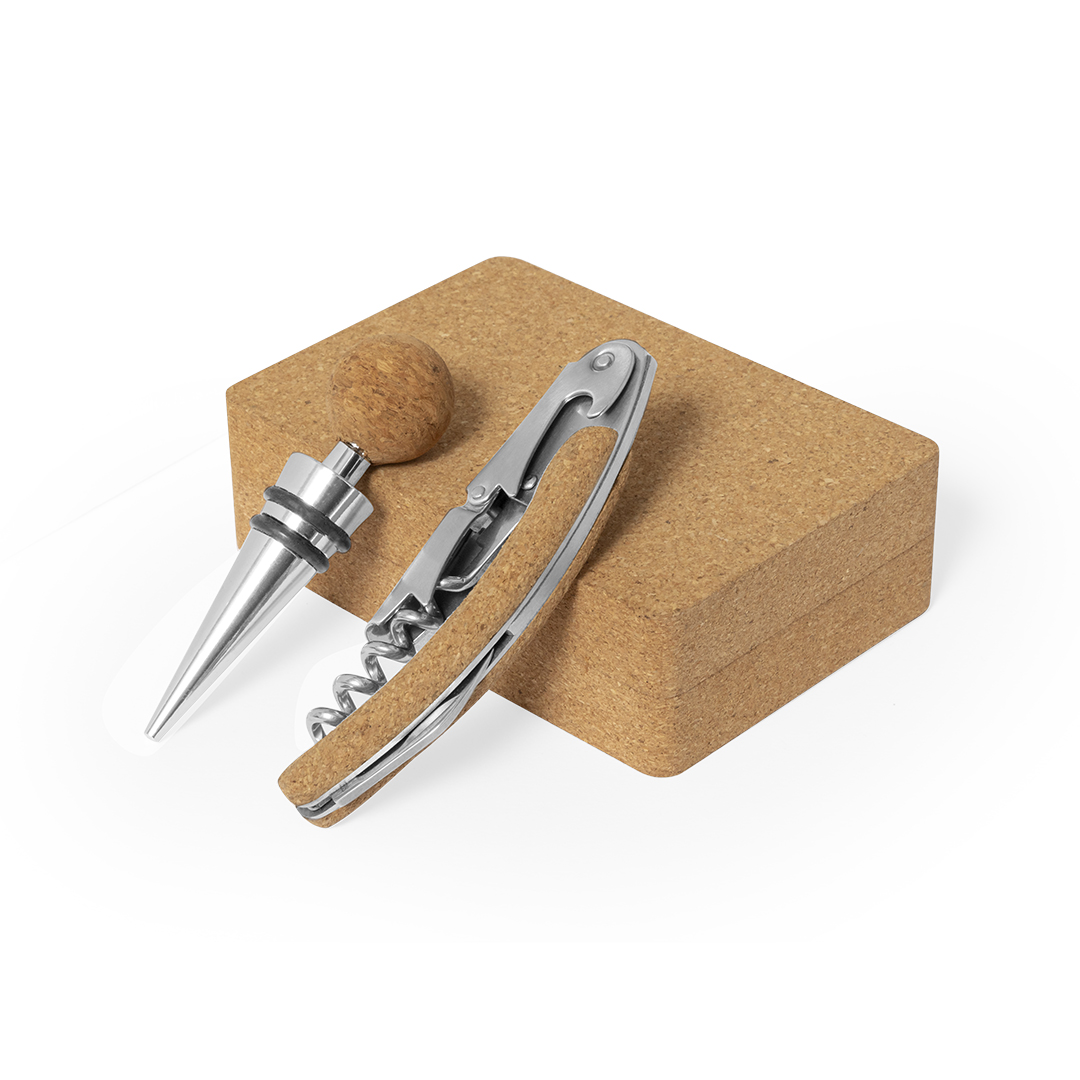 Set de vinos personalizado Maquin de corcho con fijación magnética