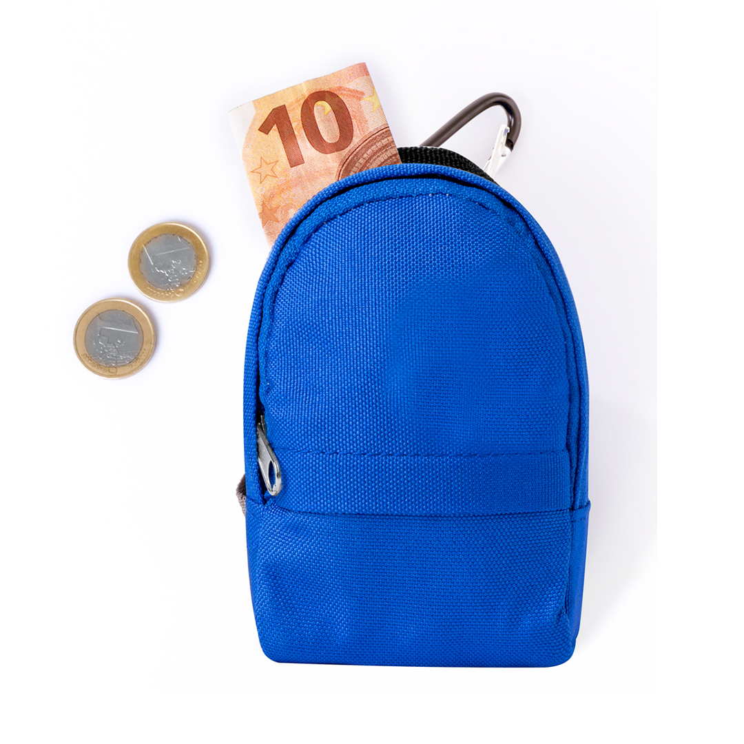 Monedero personalizado Meyvin en forma de mochila con mosquetón - Otros accesorios cocina - Regalo Promocional Personalizado - vista alternativa