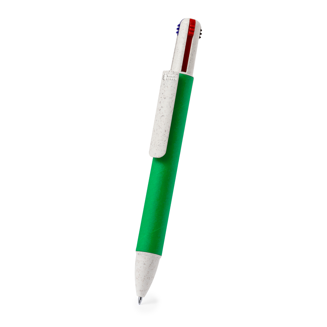 Bolígrafo personalizado Surtum 4 en 1 de cartón reciclado - Oficina - Regalo Promocional Personalizado - vista alternativa