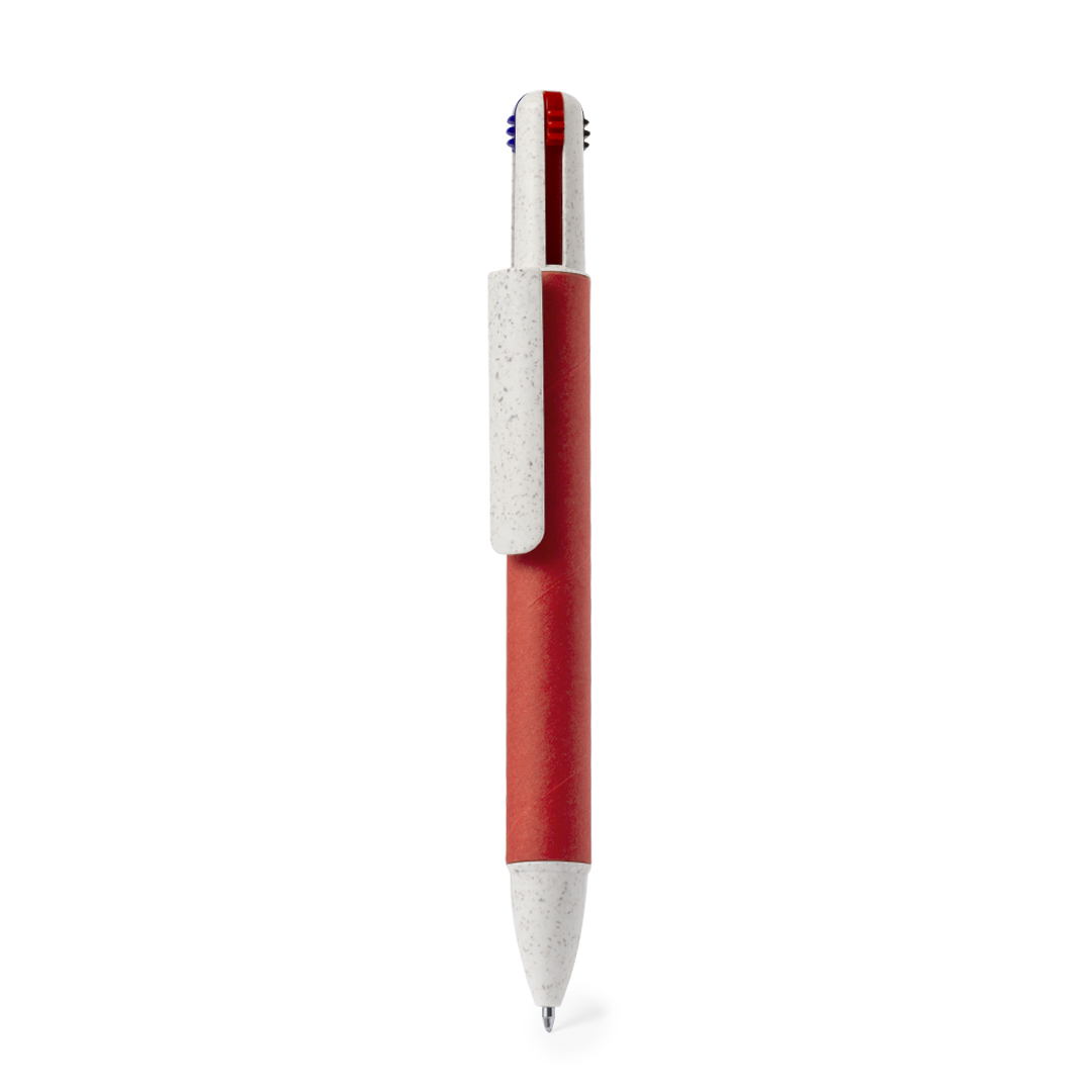 Bolígrafo personalizado Surtum 4 en 1 de cartón reciclado - Oficina - Regalo Promocional Personalizado