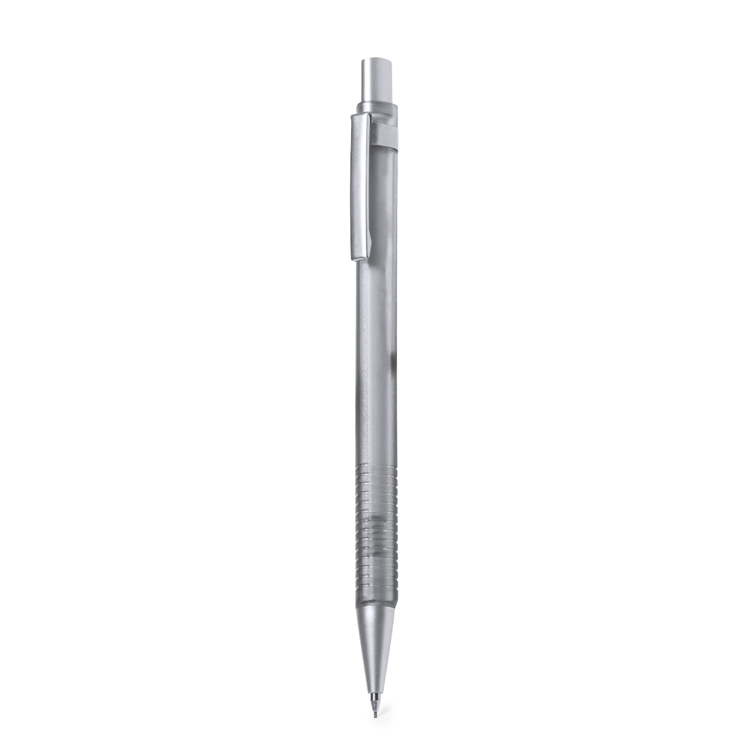 Portaminas personalizado Hadobex de ABS gris con empuñadura rugosa - Oficina - Regalo Promocional Personalizado