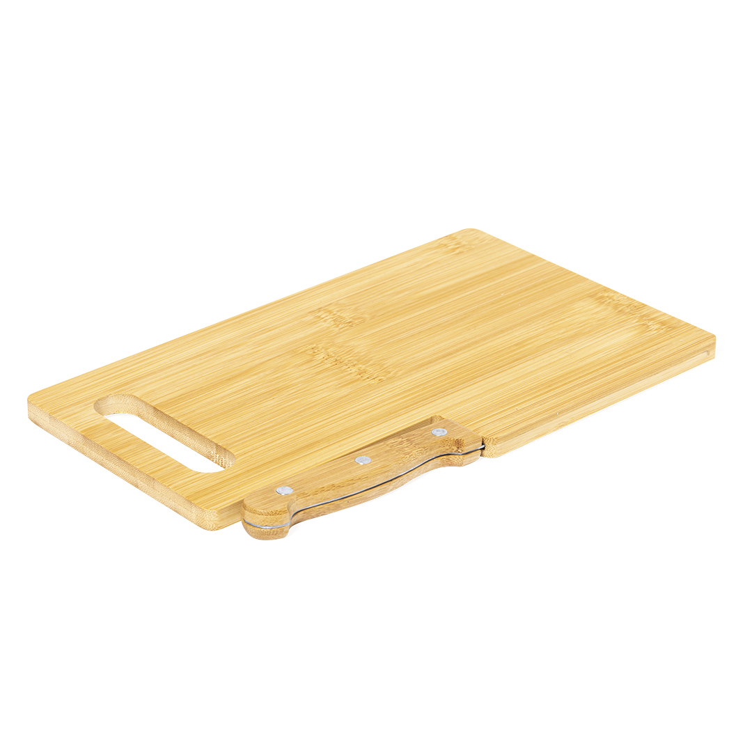 Tabla de bambú personalizada Seslat con cuchillo de sierra - Tablas de corte - Regalo Promocional Personalizado - vista alternativa