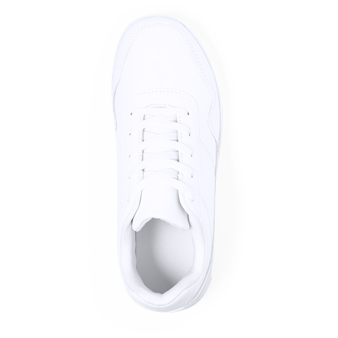 Zapatillas personalizadas Parisix de poliéster blancas con cordoneras tallas 36-46 - Ropa y accesorios - Regalo Promocional Personalizado