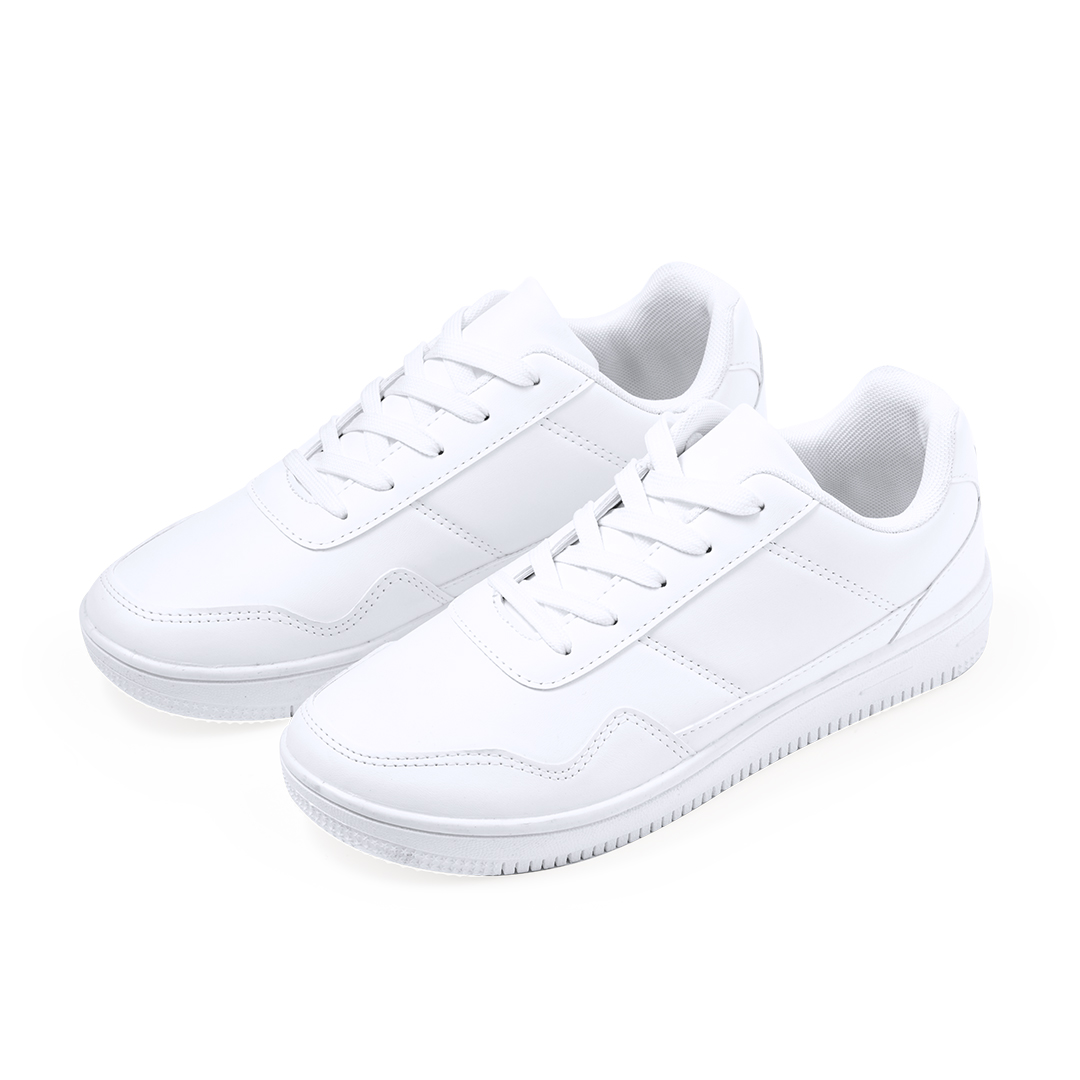 Zapatillas personalizadas Parisix de poliéster blancas con cordoneras tallas 36-46 - Ropa y accesorios - Regalo Promocional Personalizado - imagen 2