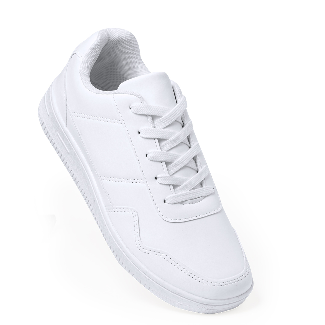 Zapatillas personalizadas Parisix de poliéster blancas con cordoneras tallas 36-46 - Ropa y accesorios - Regalo Promocional Personalizado - imagen 3