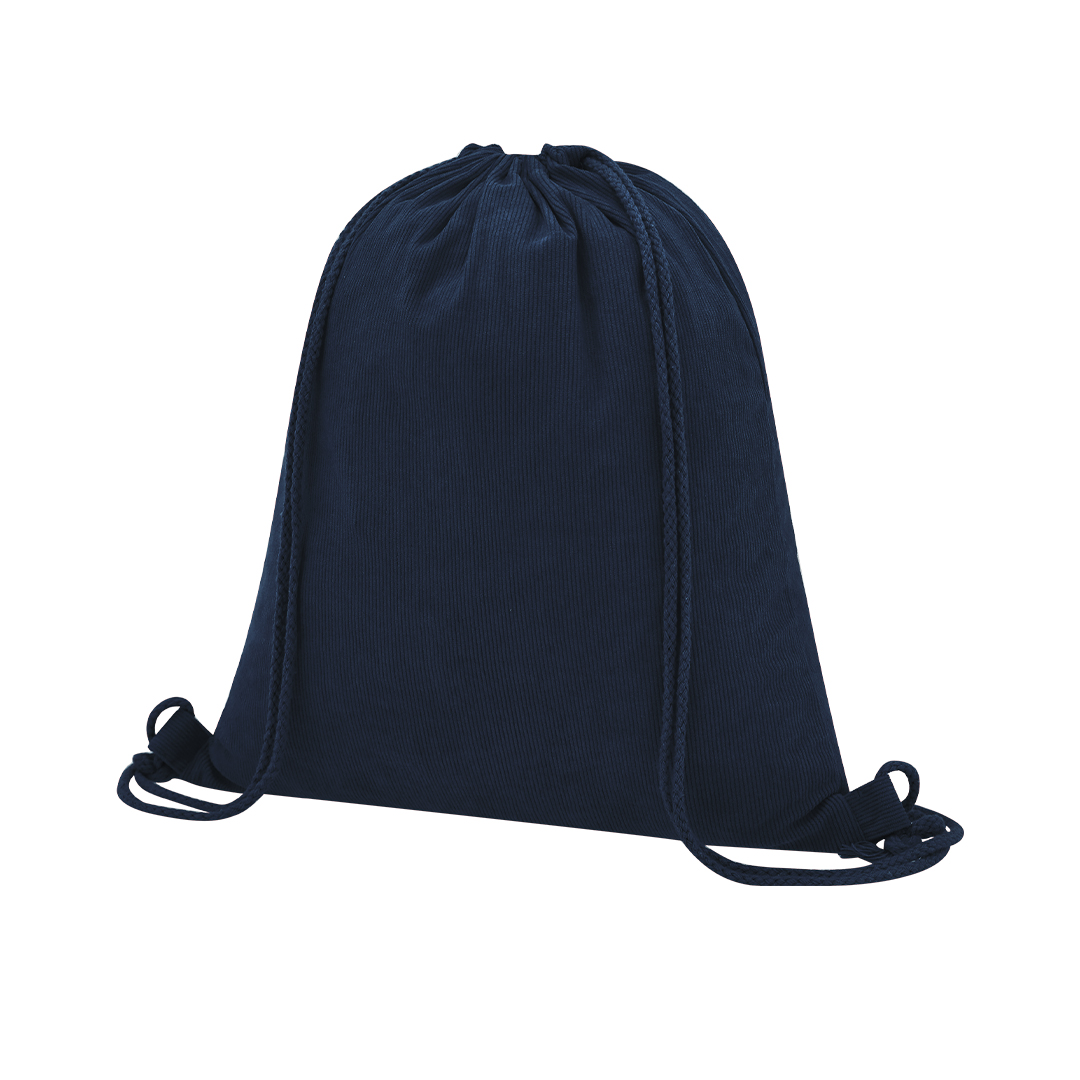 Mochila personalizada Azurax de cuerdas en pana de poliéster