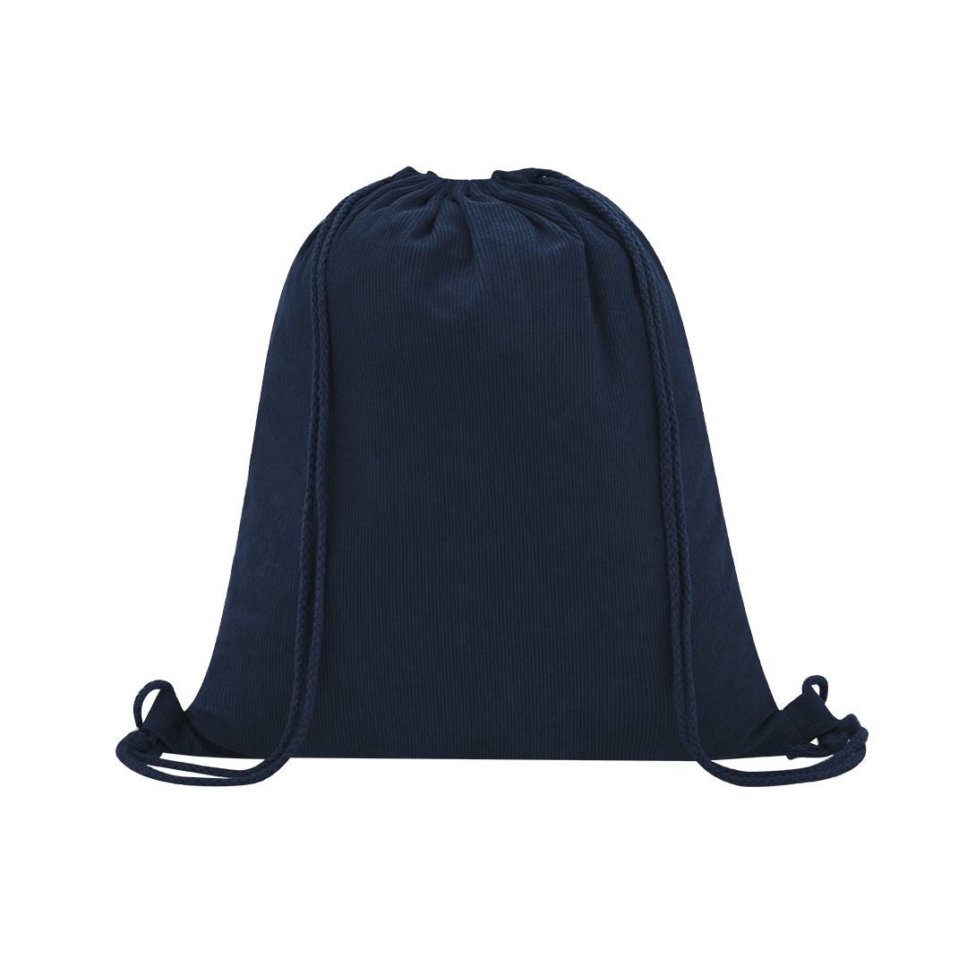 Mochila personalizada Azurax de cuerdas en pana de poliéster - Mochilas personalizadas - Regalo Promocional Personalizado - vista alternativa