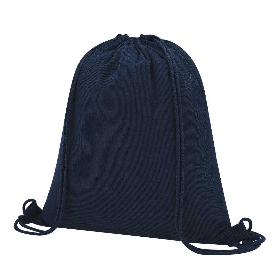 Mochila personalizada Azurax de cuerdas en pana de poliéster - Mochilas personalizadas - Regalo Promocional Personalizado