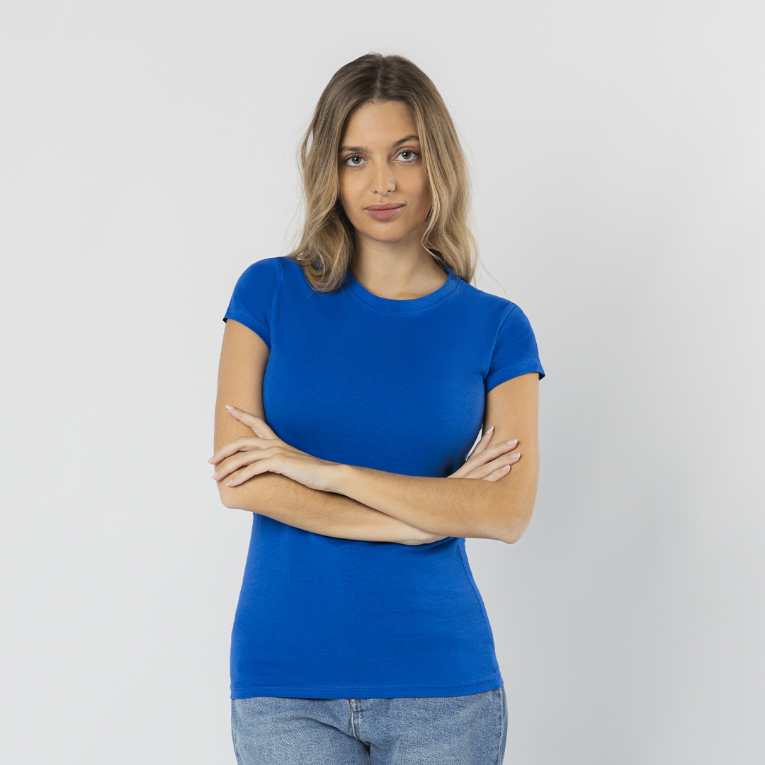 Camiseta personalizada para mujer Seiyo de colores Ring Spun - Ropa y accesorios - Regalo Promocional Personalizado
