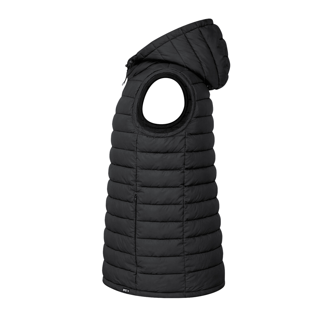 Chaleco personalizado Dempax unisex de RPET con capucha ajustable - Ropa y accesorios - Regalo Promocional Personalizado - imagen 3