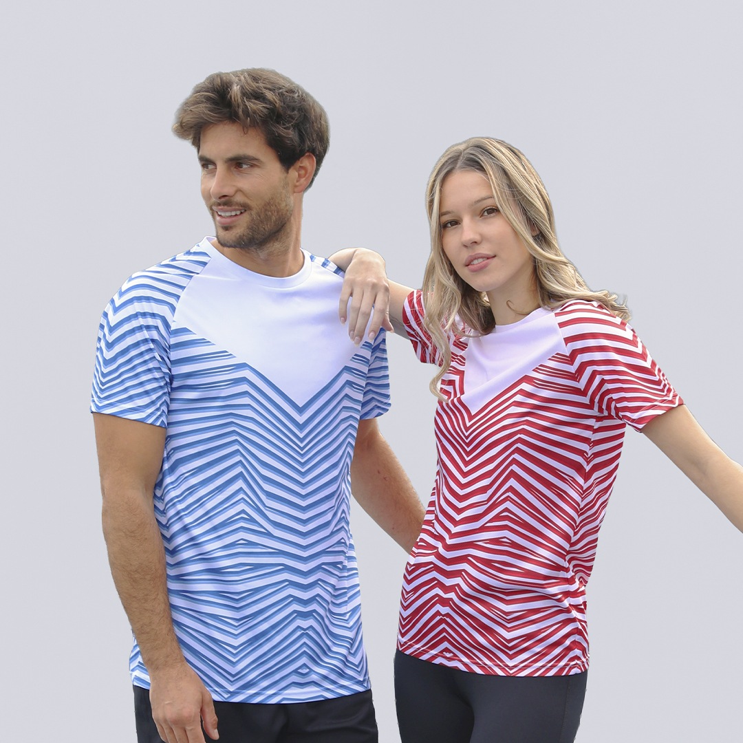 Camiseta personalizada para adulto Tecnic Tingyi con estampado a rayas - Ropa y accesorios - Regalo Promocional Personalizado