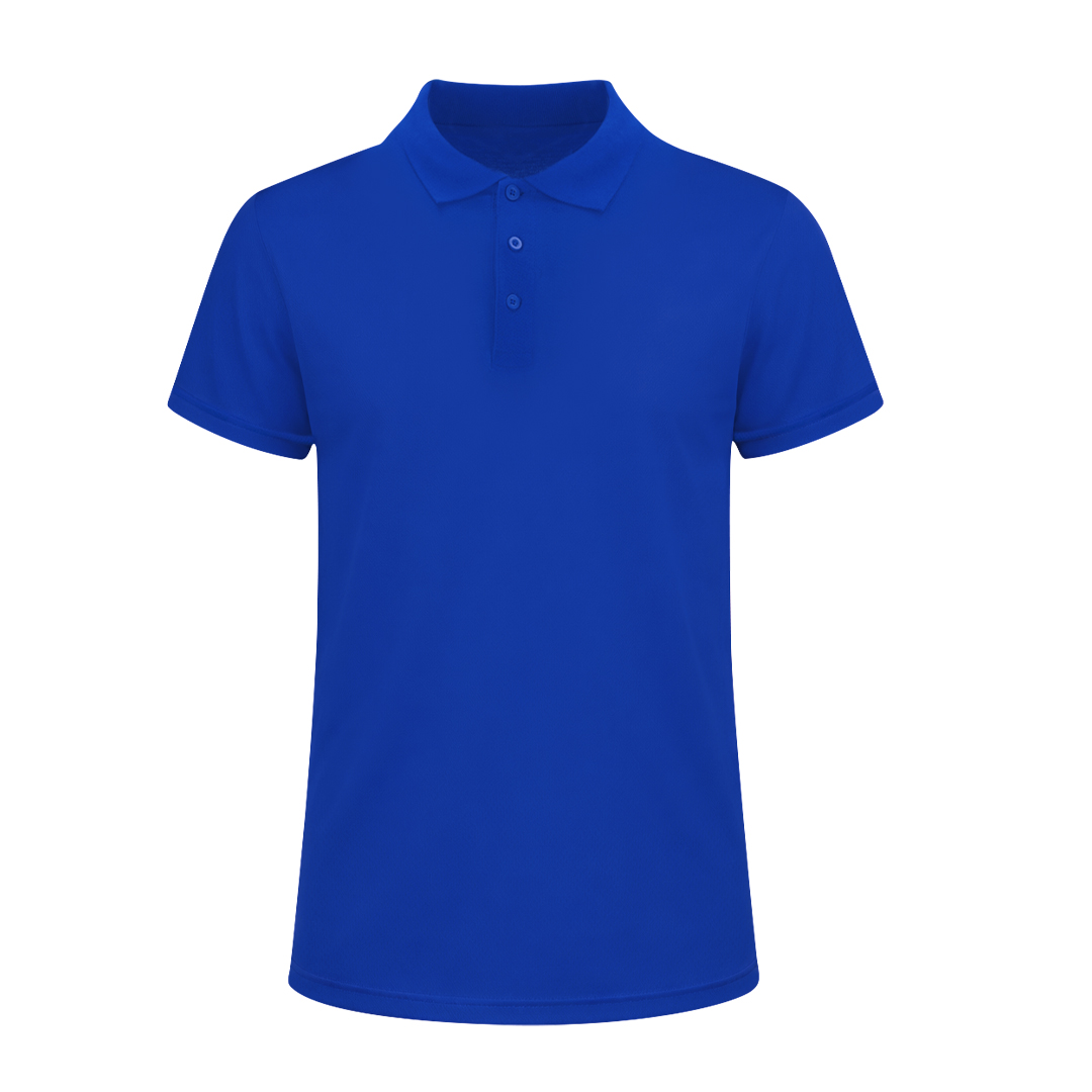 Polo personalizado técnico Ratlam de poliéster 160g/m2 con aperturas laterales
