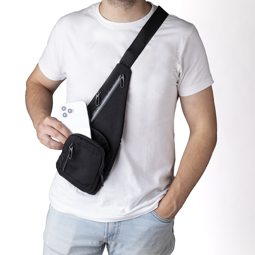 Bandolera Fadaok poliéster 300D reflectante - Eventos y congresos - Regalo Promocional Personalizado - imagen 3