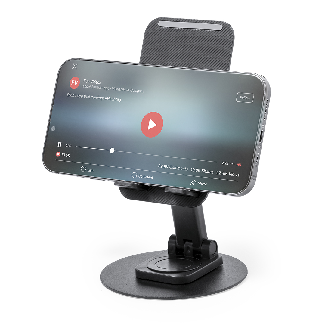 Soporte para smartphone y tablet personalizado Marxel de aluminio y ABS - Tecnología - Regalo Promocional Personalizado - imagen 4
