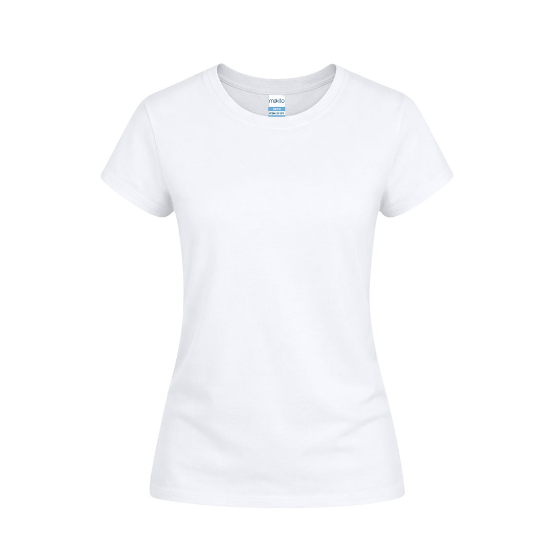 Camiseta personalizada para mujer Seiyo blanca tubular de algodón - Ropa y accesorios - Regalo Promocional Personalizado - imagen 3