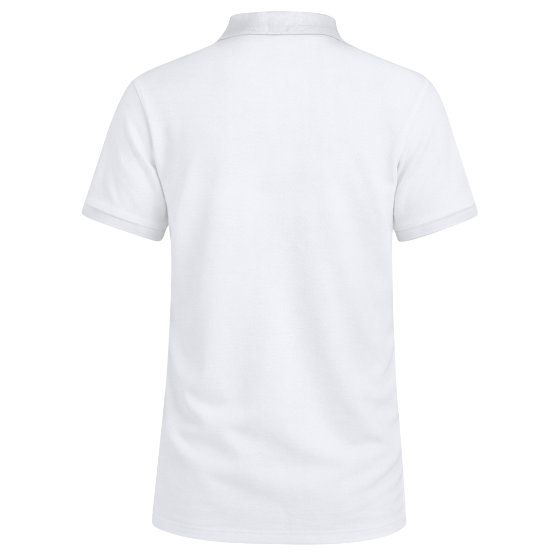 Polo personalizado adulto blanco Koupan de algodón piqué 220g/m2