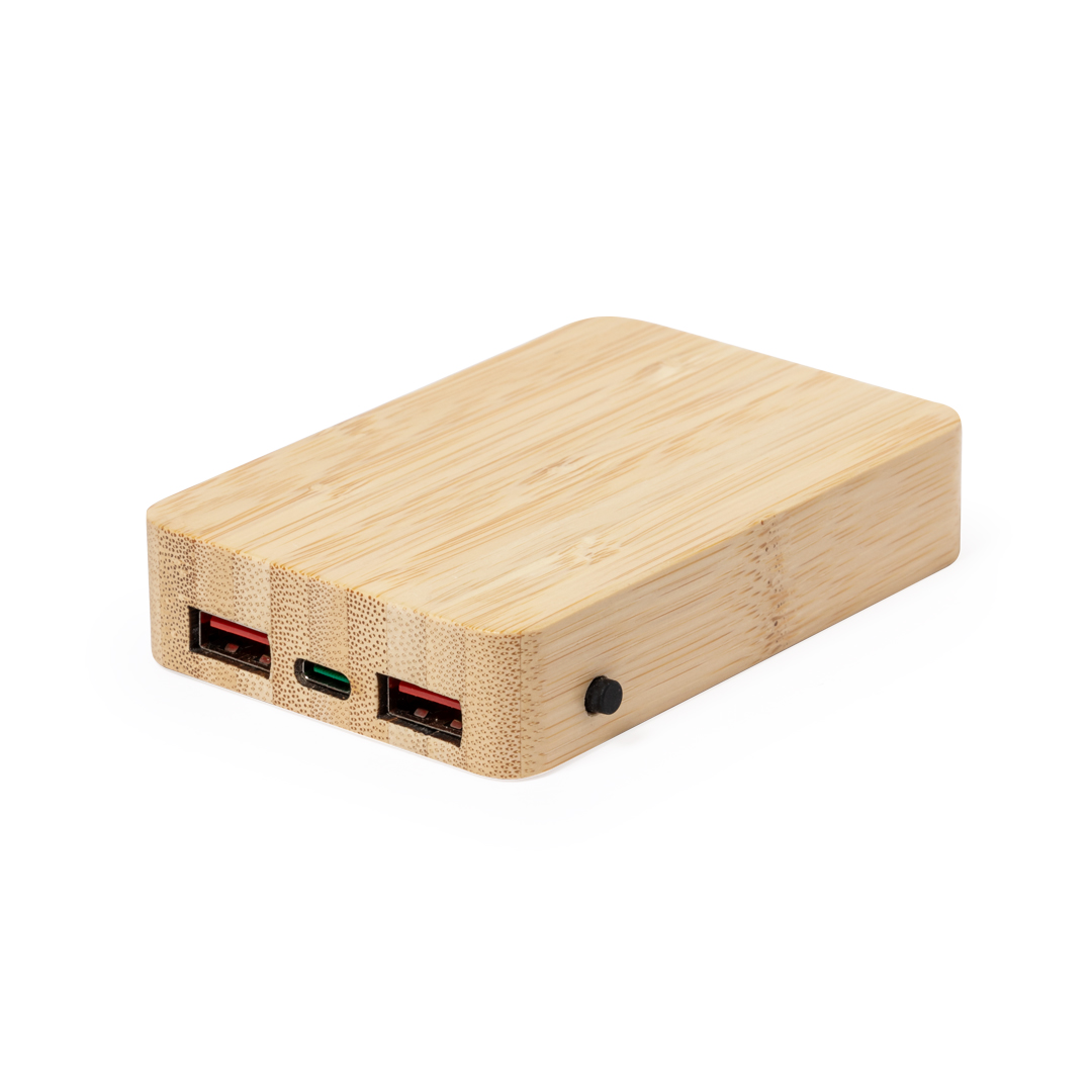 Power Bank personalizada Dominik transparente de bambú con vista interior de 5000mAh - Tecnología - Regalo Promocional Personalizado - imagen 5