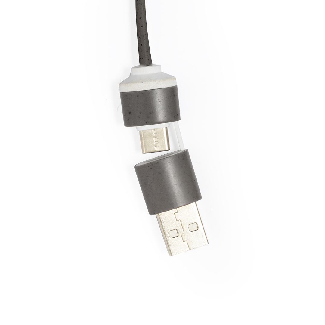 Puerto USB personalizado Nylox de fibra de café - Tecnología - Regalo Promocional Personalizado - vista alternativa