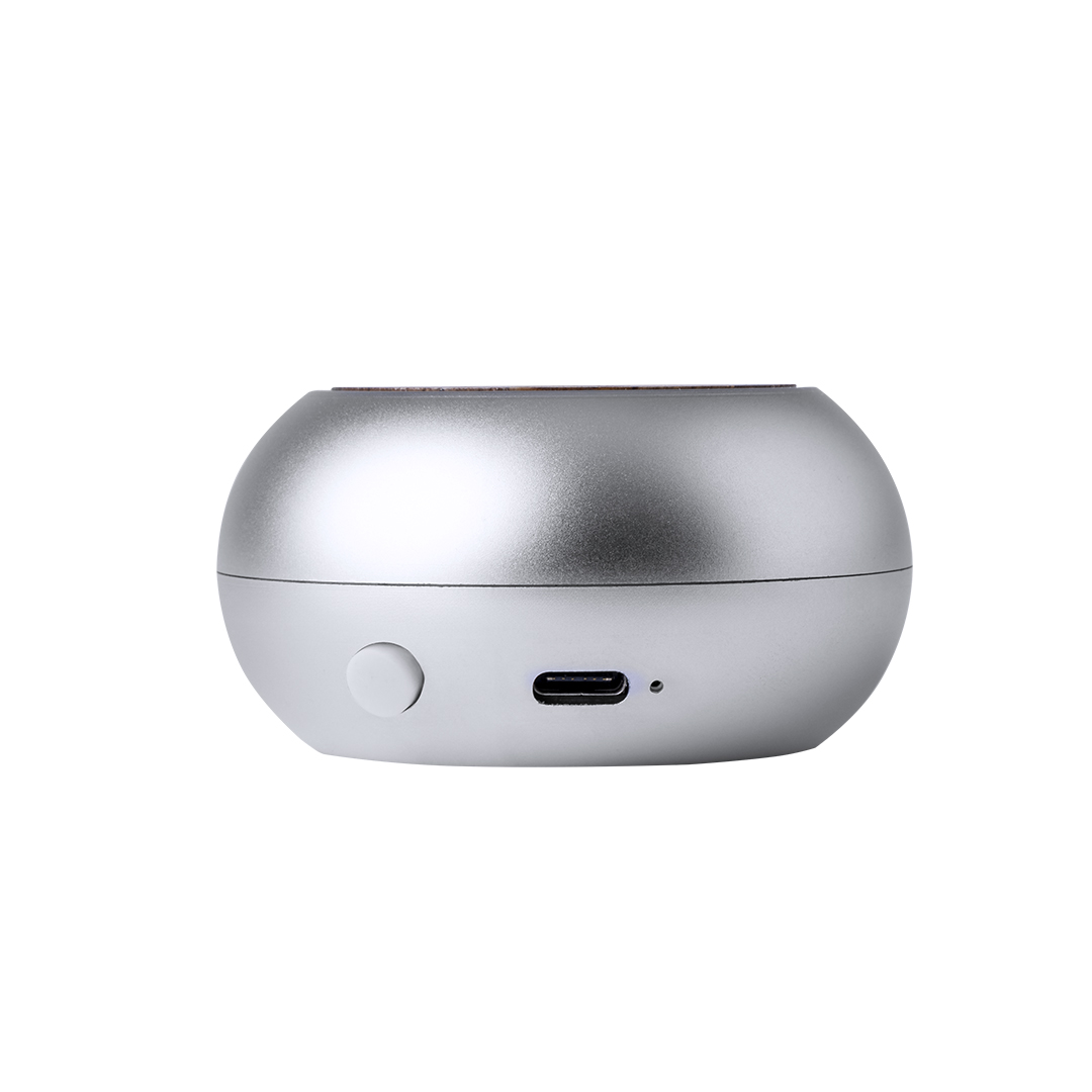 Altavoz Hiwent aluminio reciclado con rejilla bambú - Tecnología - Regalo Promocional Personalizado - imagen 3