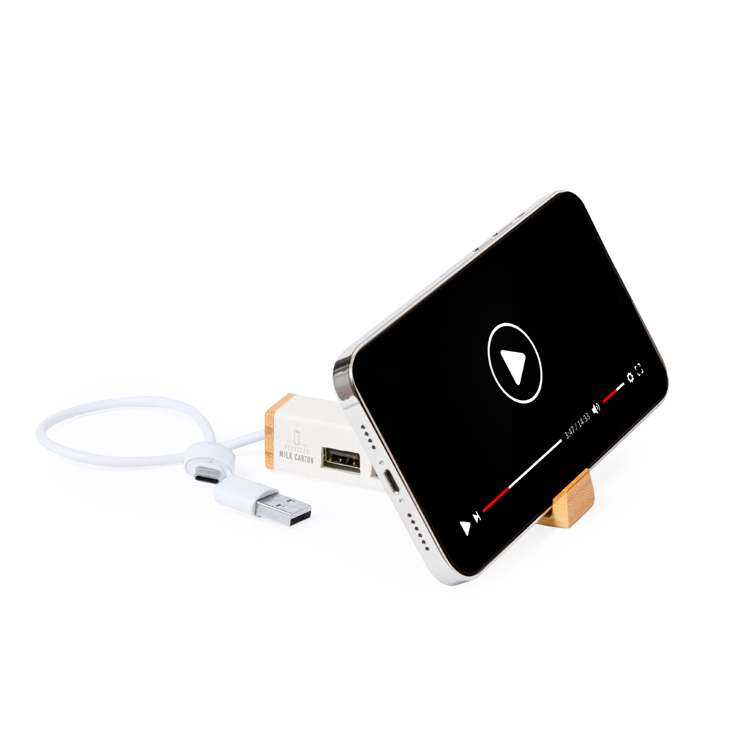 Puerto USB personalizado Kartip de bambú y cartones de leche reciclados - Tecnología - Regalo Promocional Personalizado - imagen 3