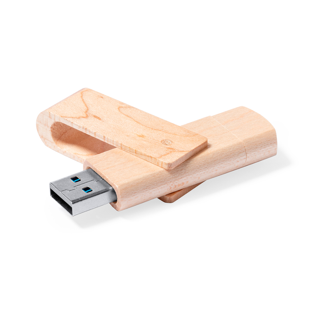 Memoria USB personalizada Kluivert 16GB OTG con USB y Tipo C