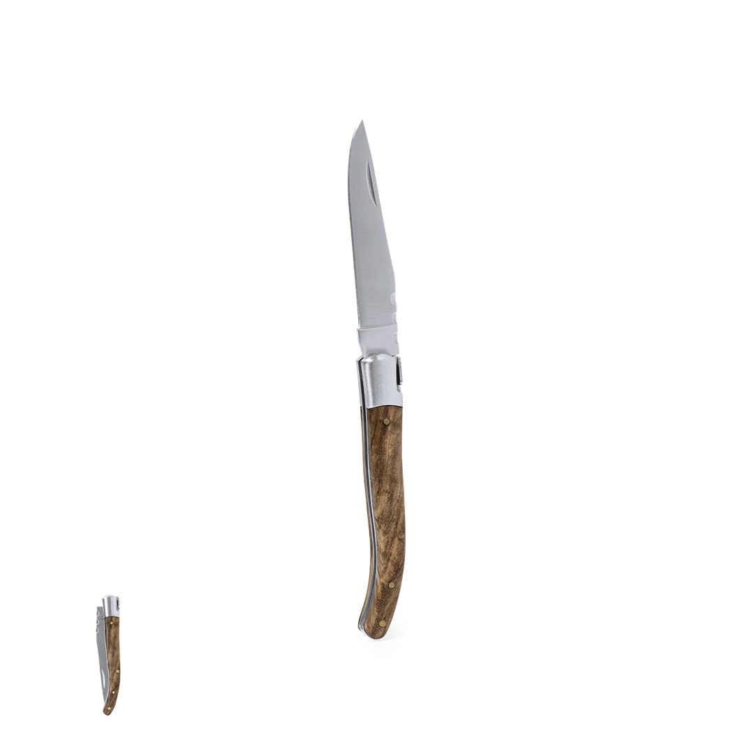 Navaja personalizada Rinex de acero inox con hoja punta aguja - Navajas personalizadas - Regalo Promocional Personalizado