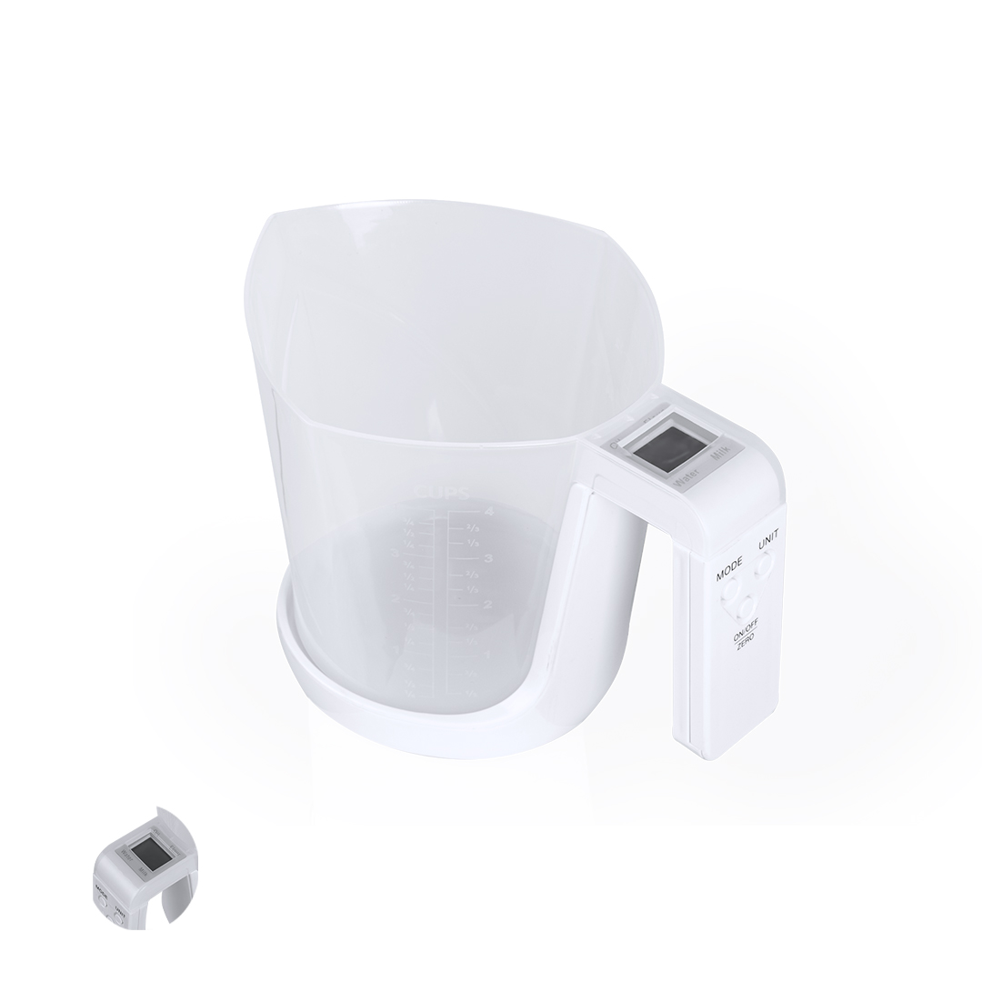 Báscula Medidora Plazix jarra integrada PP ABS - Otros accesorios cocina - Regalo Promocional Personalizado