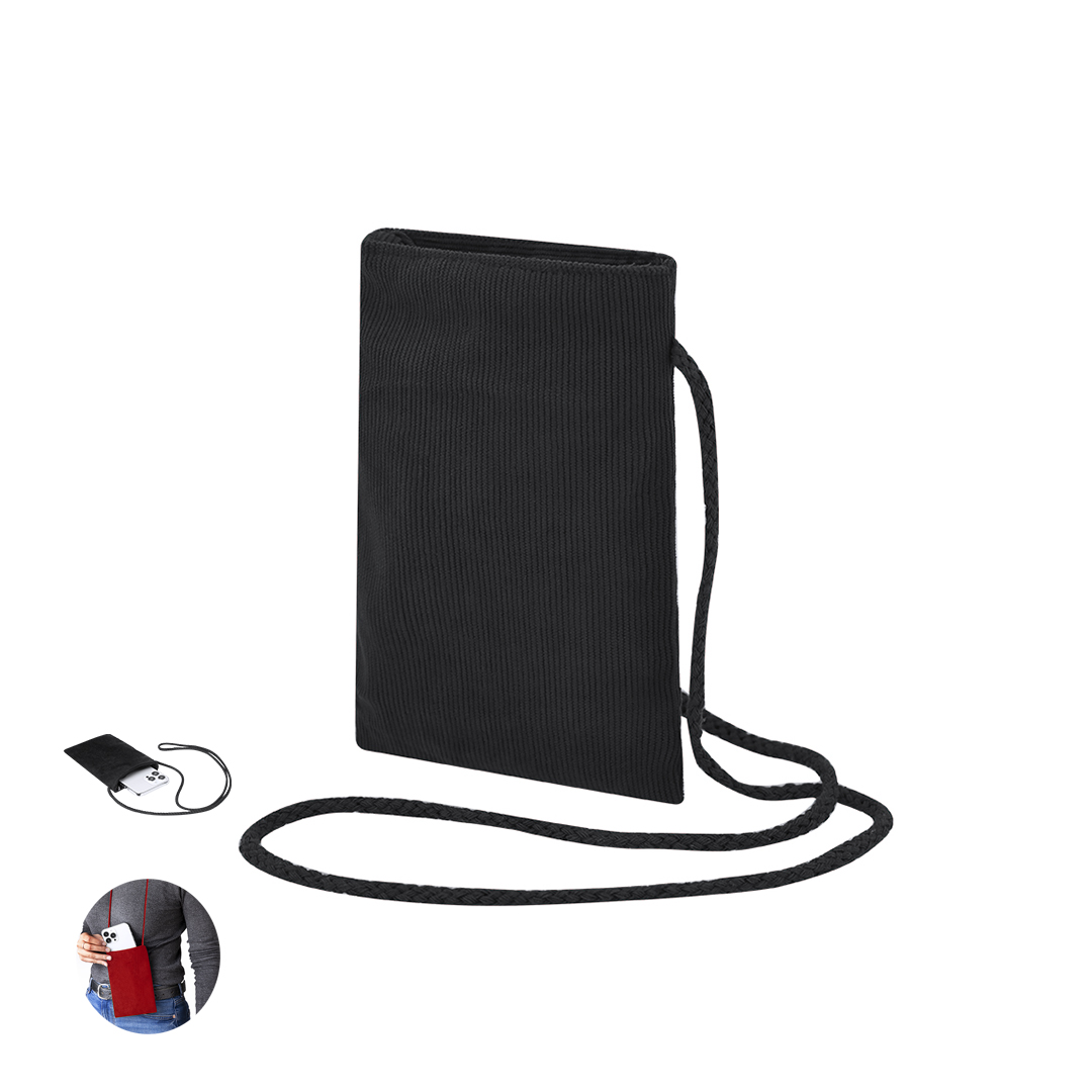 Portatodo personalizado Hulak de poliéster 260g con tacto pana y asas largas - Porta todo - Regalo Promocional Personalizado