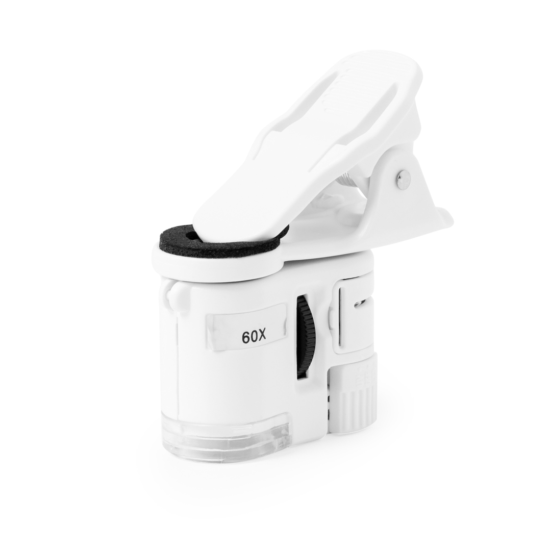 Microscopio personalizado Saganix de 60X de bolsillo con clip