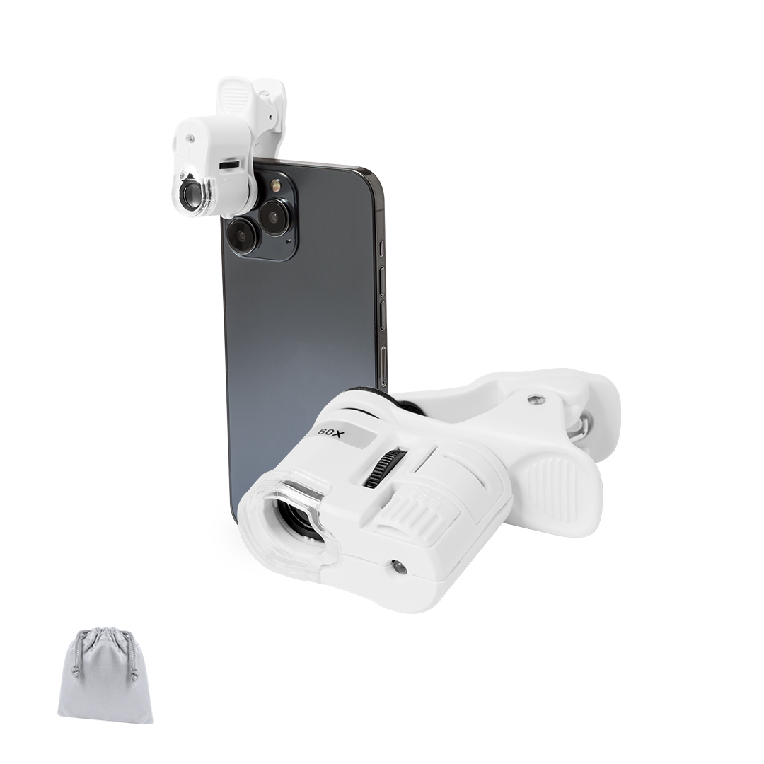 Microscopio personalizado Saganix de 60X de bolsillo con clip - Tecnología - Regalo Promocional Personalizado