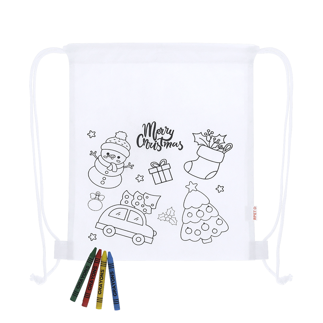 Mochila personalizada Taky infantil navideña de non-woven RPET - Mochilas personalizadas - Regalo Promocional Personalizado - vista alternativa