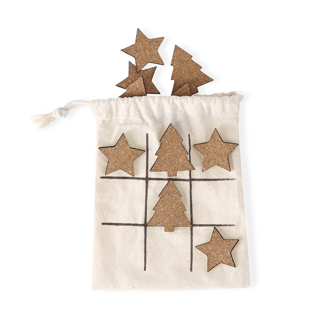 Juego personalizado Bronso tres en raya de corcho con fichas temáticas - Niños y Juegos - Regalo Promocional Personalizado - vista alternativa