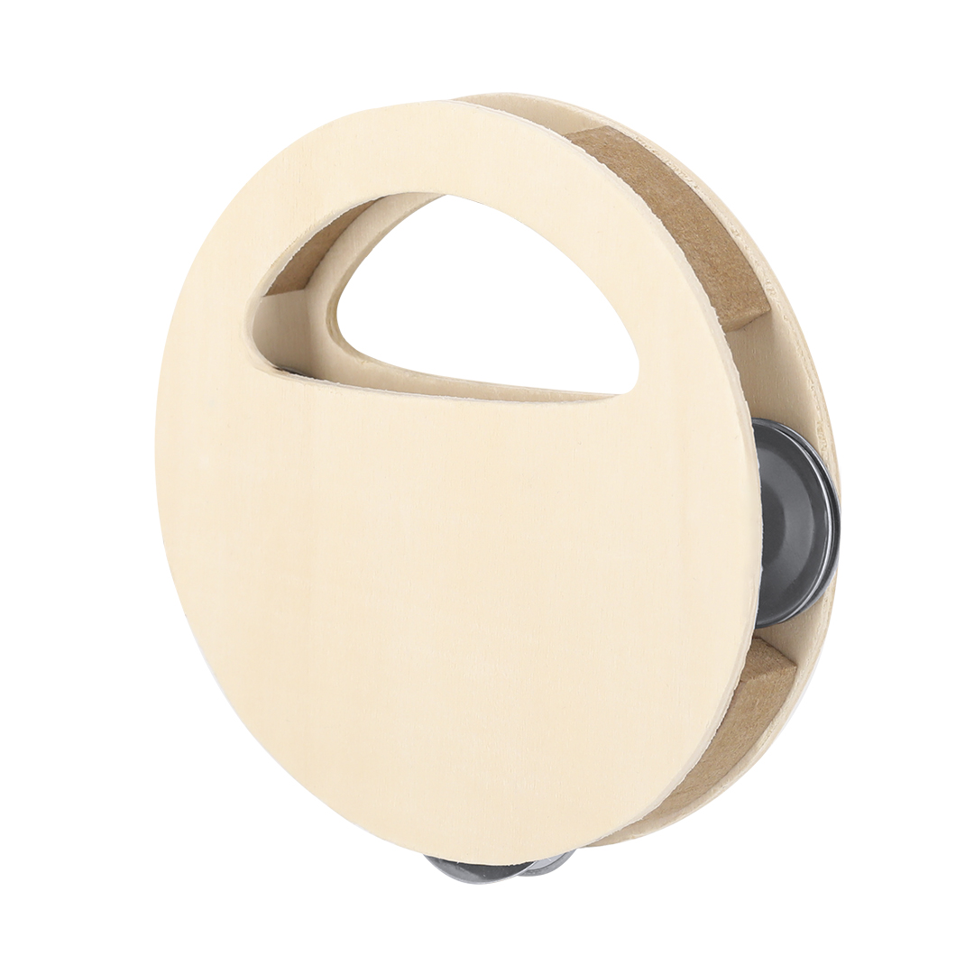 Pandereta personalizada Andex de madera con platillos