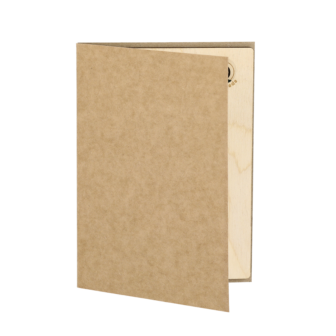 Postal adorno personalizada Astrox navideña con semillas pino - Navidad - Regalo Promocional Personalizado - vista alternativa